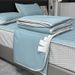 and Refreshing Latex Mat, Summer Set of Four Pieces, Ice Soft Solid Color Bed Sheet, Cool Feeling Silk Dormitory Air_voghion.com