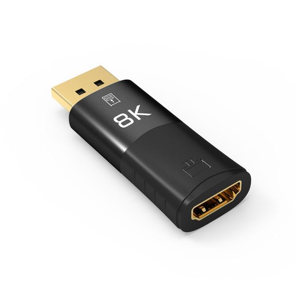 Adaptér kompatibilní s DisplayPort na HDMI, samec-samice, 8K@30Hz, 4K@120Hz, 48Gbps HDR, adaptér, video a audio pro PC/TV_voghion.com