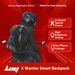 Smart LED Backpack For Cycling With Helmet Holder - Breathable & Lightweight Unisex Backpack For Commuting, Hiking, And Travel ABS Material_voghion.com