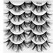 False Eyelashes Eyelashes Hit 5 Pairs Of Fried Hair Messy Thick Hard Stem False Eyelashes Natural Multi Layer Cross Mink Hair_voghion.com