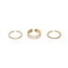 New three-piece diamond ring stacking open fashionable personality versatile temperament lady high-end letter ring_voghion.com