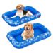 Nafukovací plovoucí postel pro psy Nafukovací plovoucí postel pro domácí mazlíčky Plovoucí postel pro psy Modrá skládací plovoucí postel pro domácí mazlíčky_voghion.com