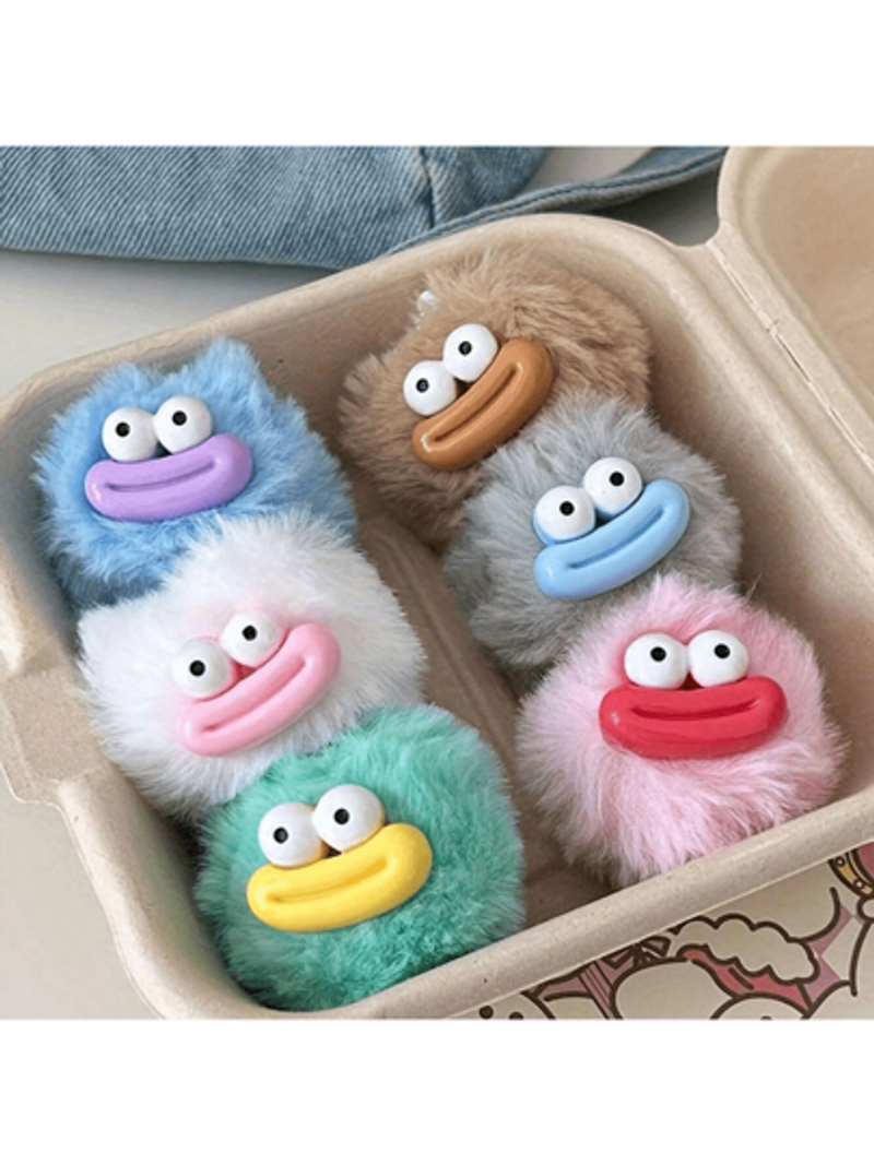 1pc Cute Sausage Mouth Plush Ball Keychain Funny Novelty Couple Key Chain Backpack Decor Dorm Gift_voghion.com