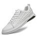 Herrenschuhe mit Krokodilprägung, weiße Herren-Boardschuhe, lässige Herren-Lederschuhe_voghion.com