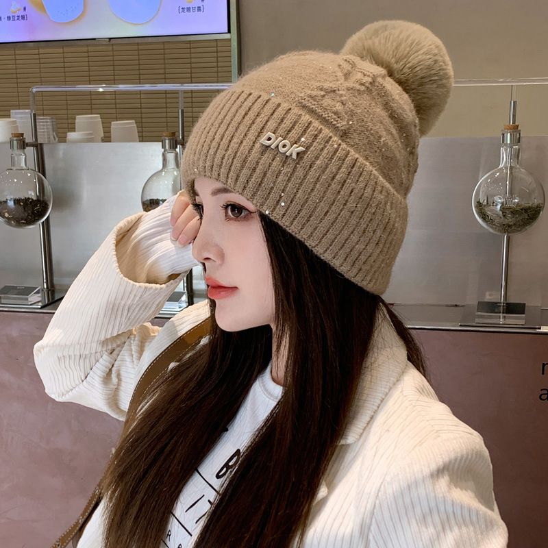 Naiste talvine sametist soe kootud müts, kaela- ja kõrvakaitse, trendikas tuulekindel, pardikeelega villane müts, hulgimüük_voghion.com