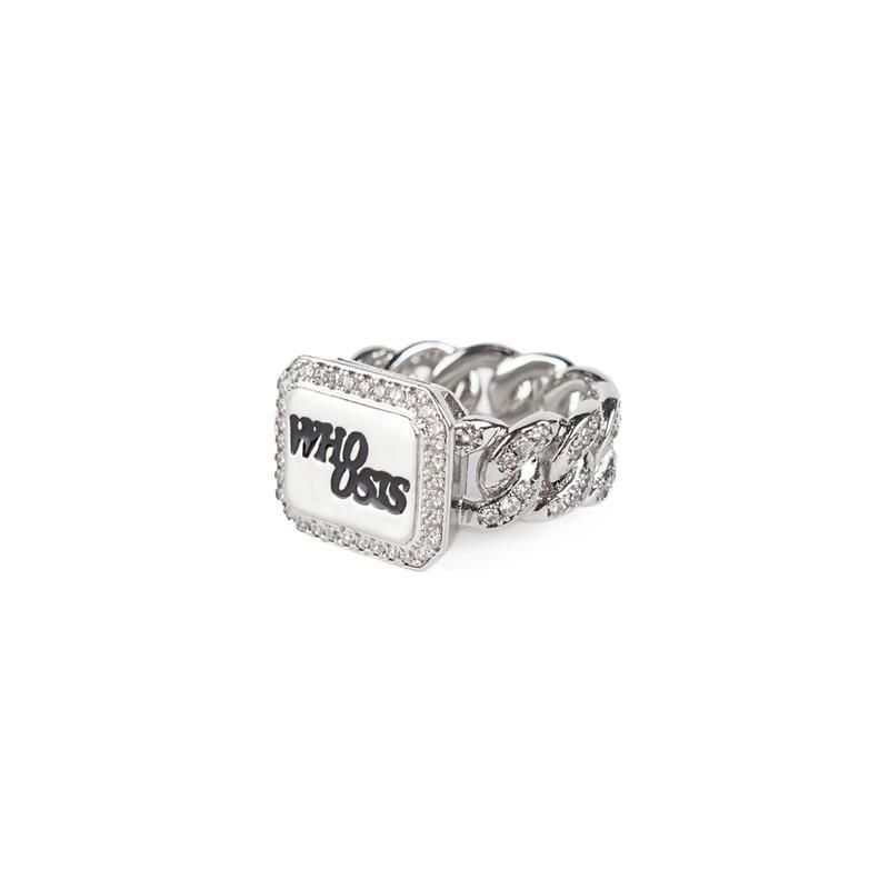 (Anonimo) Anello classico con catena cubana per uomini e coppie, stile street alla moda, regalo di moda 2023_voghion.com