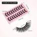 Eyelashes Set Ten Pairs Of Fox Eyelashes False Eyelashes Hard Stem Natural Curling Mink Thick Cat Eye Grafted Eyelashes Spot_voghion.com