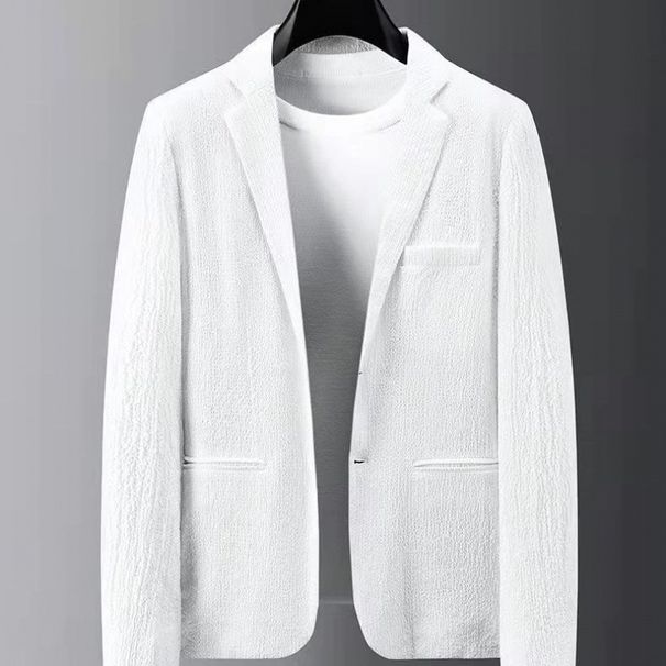 Férfi ruházat Csúcskategóriás rövid ujjú alkalmi öltönyök Új nyári modellek Slim Fit könnyű luxus koreai stílusú öltönyök kétrészes öltönyök jóképű férfiak_voghion.com