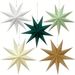 5pcsPaper Star Christmas Hanging Ornaments Xmas Tree Decor Colorful Party Decoration Christmas Eve New Year Room Home Decoration_voghion.com
