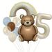Cross-Border Frosted Bear Rainbow Cream Digital 9-Piece Heart Balloon Set Photo Props Birthday Party Atmosphere_voghion.com