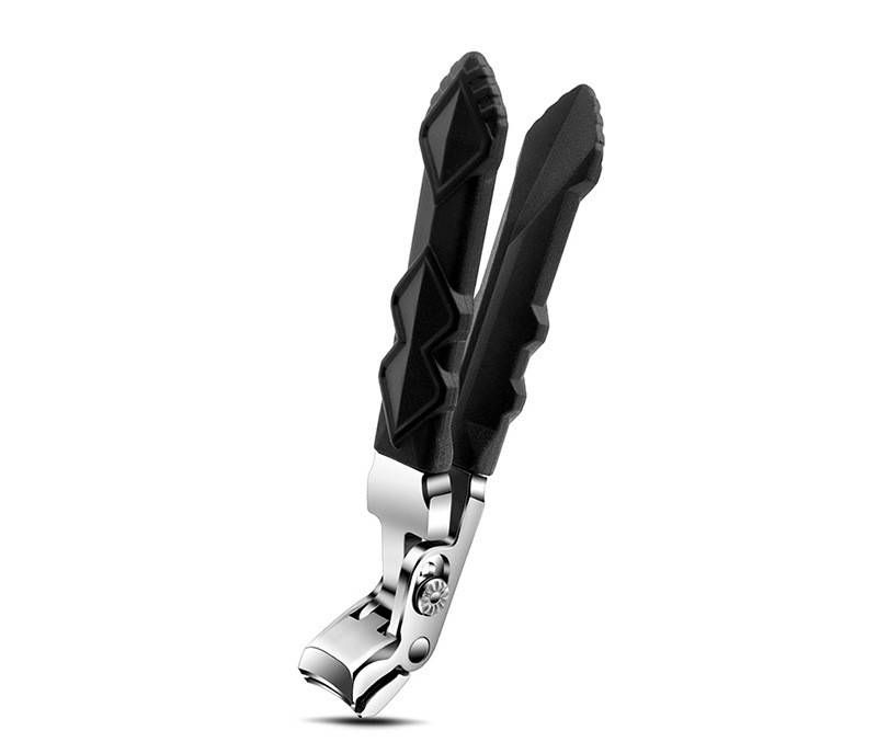 New curved nail clippers Stainless steel long handle nail clippers Large open grip manicure pliers Toe manicure pliers_voghion.com