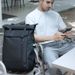 Zaino resistente per laptop da 17,3 pollici da uomo - Zaino da viaggio aziendale di grande capacità con spallacci ergonomici per lavoro e pendolarismo_voghion.com