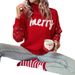 Festive Glitter High Neck Knit Sweater For Women - Cozy Loose Fit Christmas Party Top, Long Sleeve Casual Pullover_voghion.com