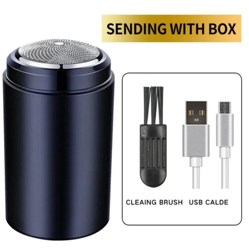 Mini barbeador elétrico portátil lavável cortador de bigode sem danos à pele navalha recarregável USB_voghion.com