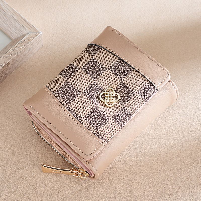Portfel damski, krótki, modny, łączony, starczowzroczny portmonetka, wiele miejsc na karty, damski 30% zniżki na nowe etui na karty, mały portfel_voghion.com