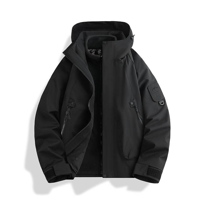 A Three-in-one Detachable Waterproof And Windproof Jacket For Both Men And Women_voghion.com