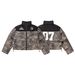 Unisex Winter Camo Puffer Jacket - Oversized Military Style Quilted Coat With Stand Collar (Thickened Polyester Shell & Cotton Lining)_voghion.com