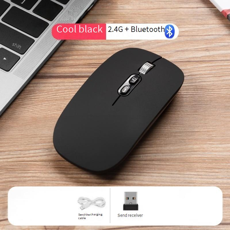 Wireless Silent Bluetooth Mouse For Laptop & Desktop, 1600DPI, 3 Adjustable DPI Levels, Ergonomic Design (White/Pink/Black/Silver/Gray/Rose Gold)​_voghion.com