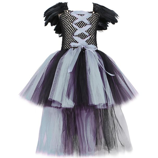 Mutter & Kinder Kinderkleid Hexenrock Halloween Performance Kostüm Hexe Rollenspiel Mädchen Tutu Rock_voghion.com