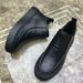 European Warm Series Men's Martin Winter British Style With Fleece Lining Warm High-top Leather Trendy Versatile Cotton Boots_voghion.com
