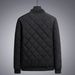 Men's down checkered winter thin cotton jacket, plus size fat coat, men's jacket_voghion.com