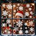 Selbstklebende Schneeflocken-Fensteraufkleber – 9er-Set wiederverwendbare PVC-Aufkleber für die Weihnachtsdekoration (20 x 30 cm, statisch haftend, keine Rückstände)_voghion.com