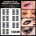 New glitter powder self-adhesive eyeliner shadow double eyelids false eyelashes waterproof party eye makeup patch_voghion.com
