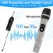 Real UHF Professional Universal Wireless Microphone Rechargeable 3.5mm Receiver Crystal Dynamic Mic No Delay_voghion.com