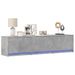 TV-Schrank mit LED-Beleuchtung Betongrau 165x34x40 cm_voghion.com