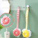 Children's Sponge Ball Long Handle Soft Bristle Brush Bath Scrubber Lazy Back_voghion.com