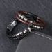 Unisex Woven Creative Leather Stainless Steel Alloy Magnetic Clasp Personality New Bracelet Wristband_voghion.com