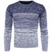 Pull d'automne à col rond, en maille de base, style coréen, manches longues, décontracté, pour homme et jeune._voghion.com