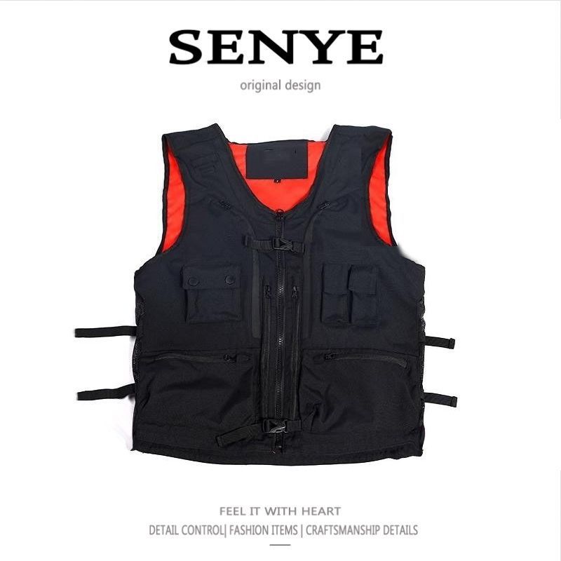 Men's Clothing High Street Outdoor Fashion Brand Snowboard Functional Style Couple Can Carry Snowboard Tactical Handsome Vest Backpack_voghion.com