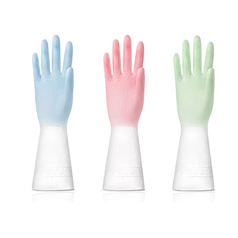 【Damage Compensation】Durable Waterproof Rubber Latex Dishwashing Gloves For Kitchen, Washing Dishes, Doing Laundry,_voghion.com