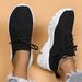 Plus Size Women's Breathable Sock Sneakers Slip-On Lazy Shoes_voghion.com