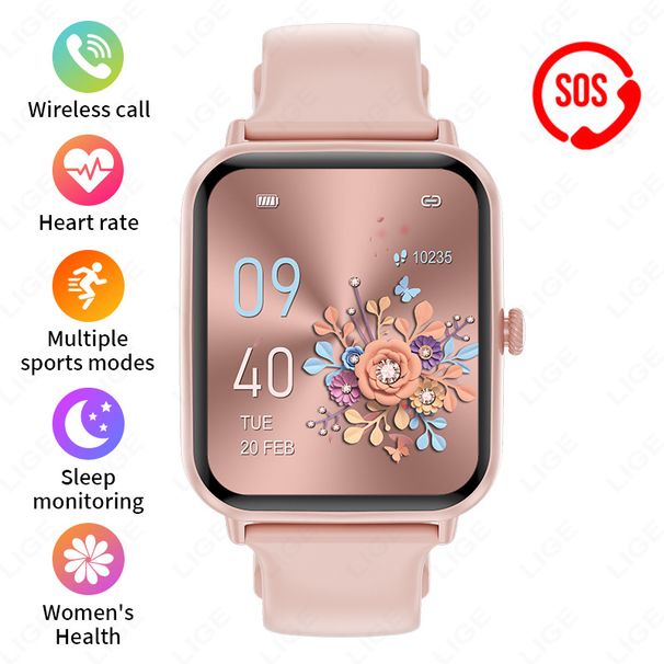Smartwatch, Blood Oxygen And Blood Pressure Health Monitoring, Multi-functional Waterproof Step-counting Alarm Watch_voghion.com