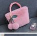 Borsa di peluche Borsa di peluche Borsa di ciliegie Borsa carina per ragazza Borsa a tracolla autunnale e invernale_voghion.com