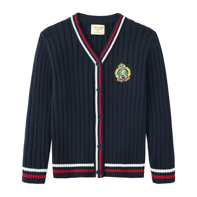 Lente en herfst junior studenten gebreid vest preppy sweaterjack_voghion.com