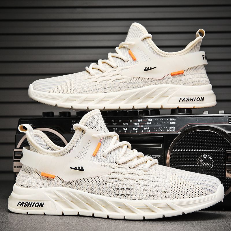 Coconut Men'S Shoes Breathable In Summer Fly Woven Mesh Surface For Sports Leisure Running Thin Mesh Shoes_voghion.com