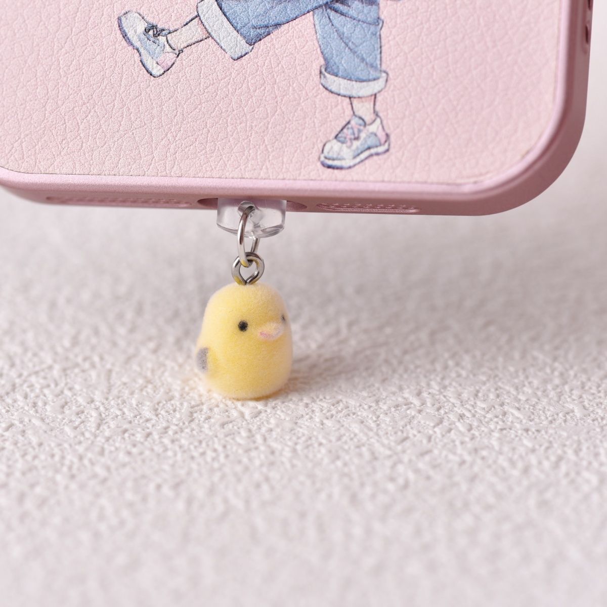 Neu Strömten Cartoon Tier Jubeln Ente Telefon Staub Stecker Lade Port Zubehör Anhänger Typ-C_voghion.com