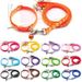 Pet Dog Cat Walking Collar Set Small Medium Dogs Footprint Rope Teddy Leash_voghion.com