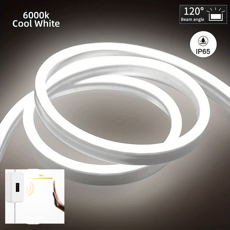 Motion Sensor Neon LED Strip Light Dimmable Switch IP68 Waterproof DIY Sign 5V USB Flexible Ribbon Lamp For Room Backlight Decor_voghion.com