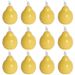 Flameless LED Candle Light - Realistic Pear & Apple Shape, Battery Operated, Halloween Christmas Party Decor, Home Table Centerpiece_voghion.com