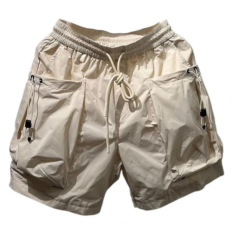 Casual Cargo-Shorts Mann Lose Elastische Taille Kordelzug Mode Shorts Männer 2024 Sommer Große Tasche Weiche Sport Shorts Streetwear_voghion.com