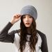 Damen Herbst/Winter Wollstrickmütze Vielseitige, verdickte, warme Strickmütze_voghion.com