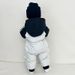 Premium baby winter sneeuwpak met capuchon - zachte romper met eendendonsvulling en volledige rits voor baby's en peuters (66-100 cm, grijs, cartoonprint)_voghion.com