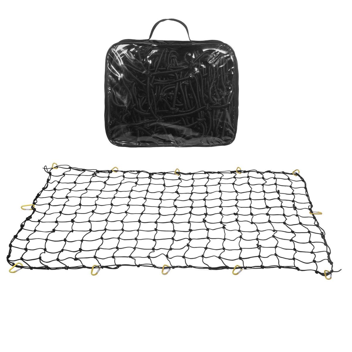 VEVOR Cargo Net Heavy Duty Bungee Cargo Net 7.2' X 10.8' Stretchable For Trucks_voghion.com