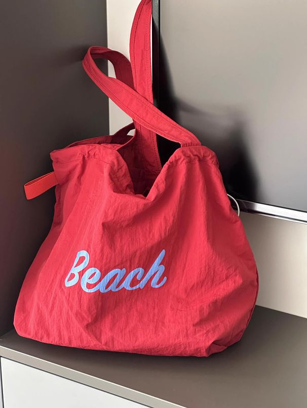 Borsa a tracolla grande capacità in tela con coulisse autunno 2024 da donna_voghion.com