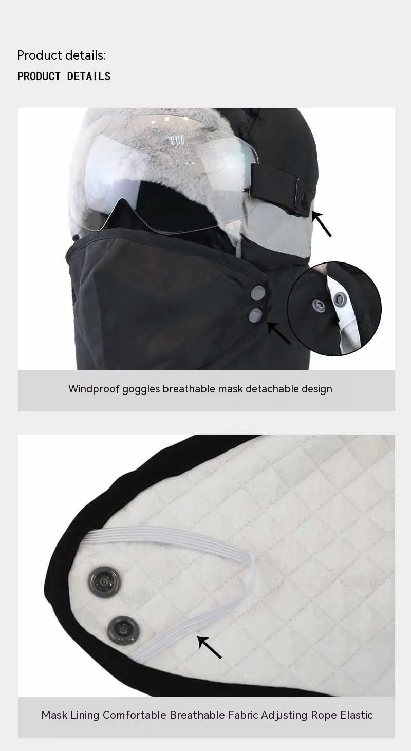 New Hot Lei Feng Male Winter Outdoor Cycling Electric Vehicle Warmth Keeper Thickened Cotton Hat Ear Protection Cold and_voghion.com