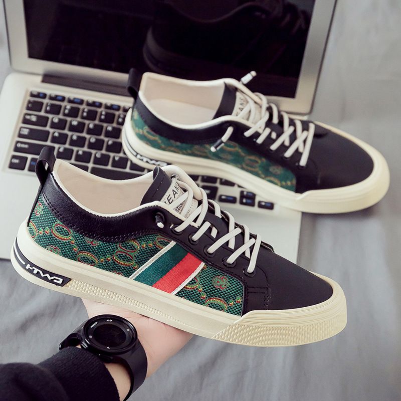 2024 Spring New Low top Canvas Fashion Shoes Trendy White Men's Shoes Breathable All match Casual Sports Shoes Thin_voghion.com